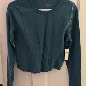Pilcro Deep Teal Long Sleeve Top
